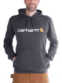 Carhartt Logo Hoodie Herren Dunkelgrau